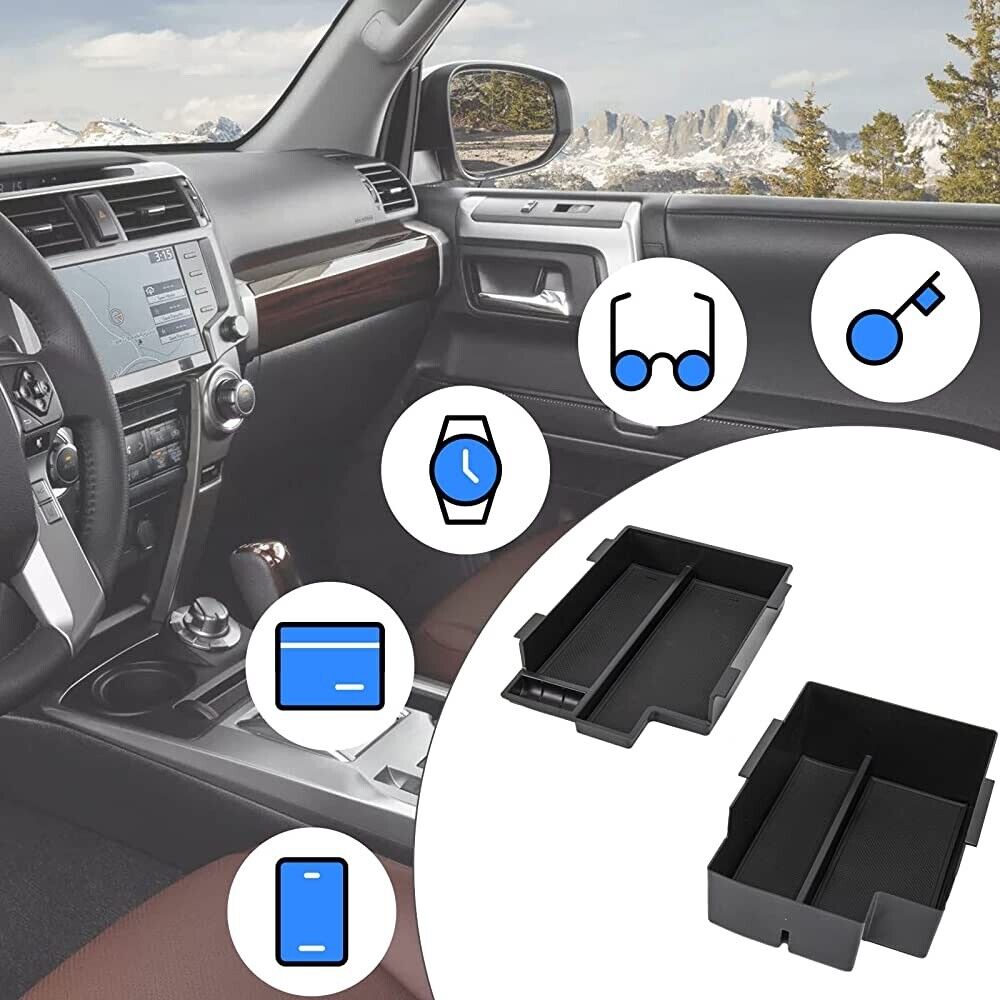 Center Console Organizer Double Layer Tray for Toyota 4Runner 5th Gen 2010-2023