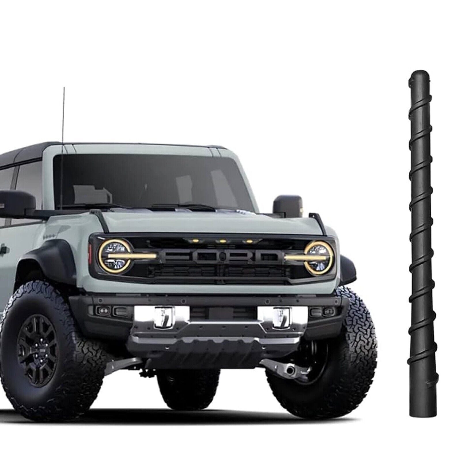 7" Low Profile Short Antenna For New Ford Bronco Full Size & Sport 2021 & Up