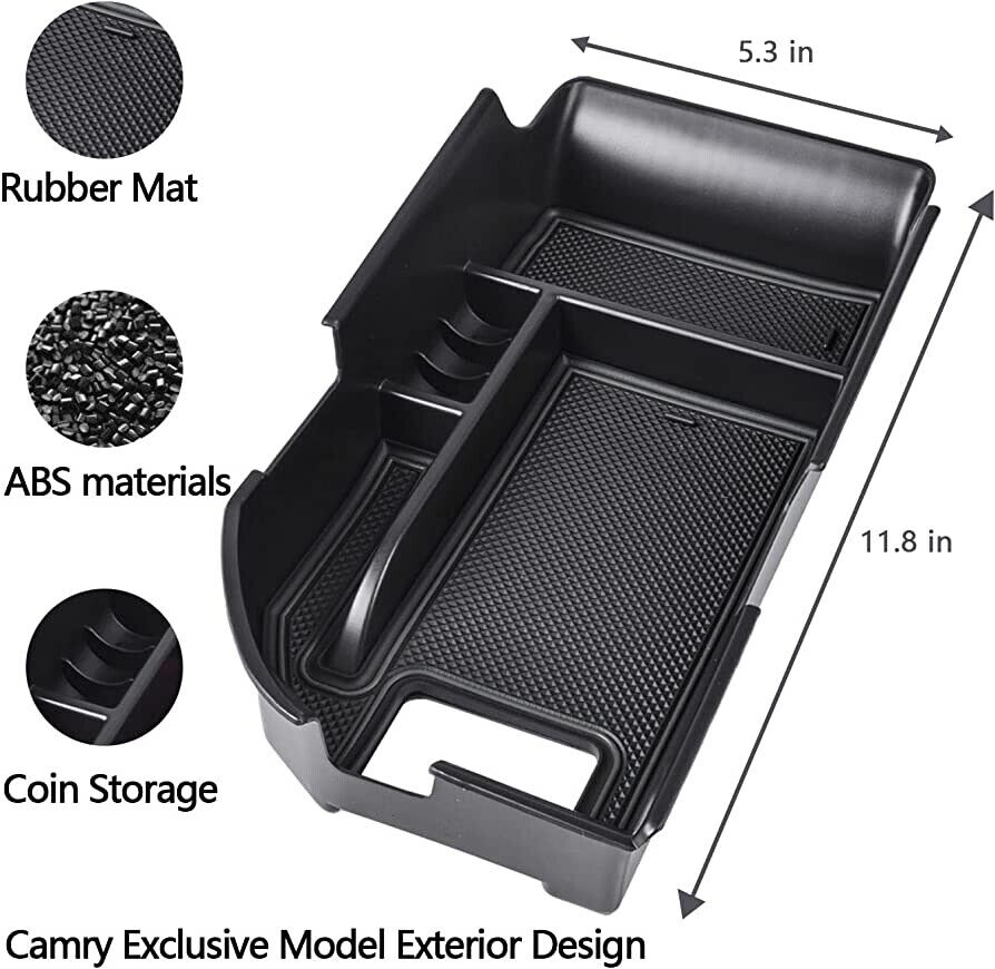 Center Console Organizer Tray for Toyota Camry XLE or XSE 2018-2023