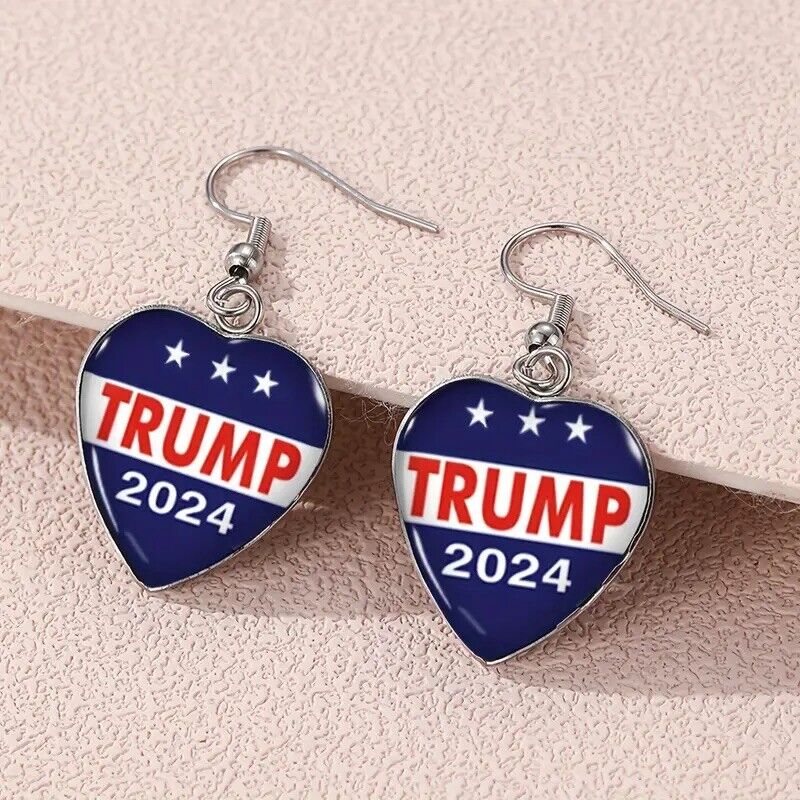 Donald Trump 2024 Earrings 2 Keep America Great