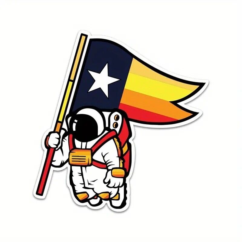 Houston Astros Spaceman Sticker Vinyl Decal - for Car Truck SUV Van Window