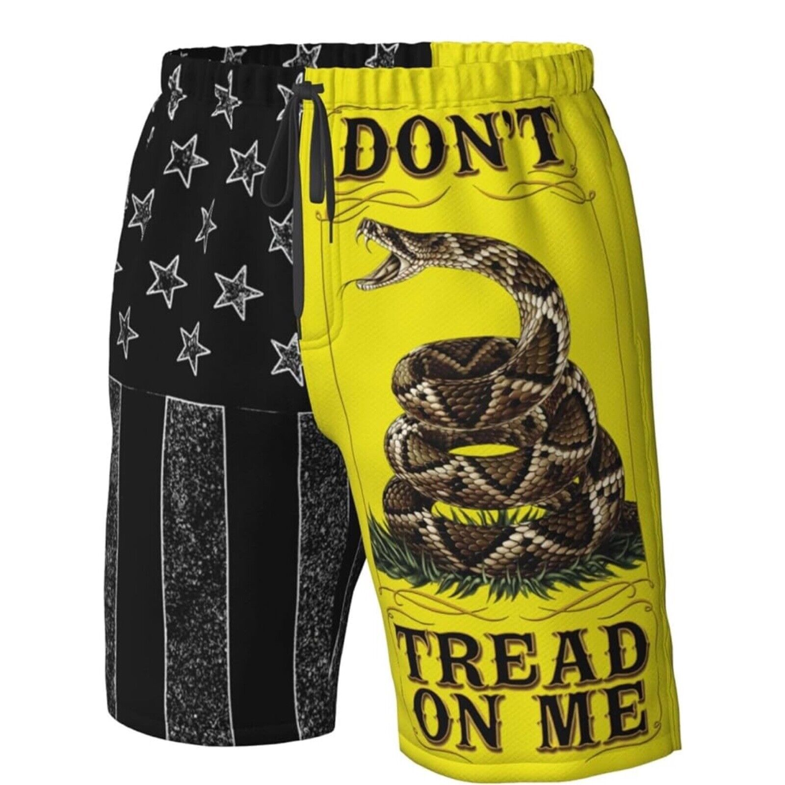 Men's Quick Dry Swim Trunks, Don’t Tread on Me
