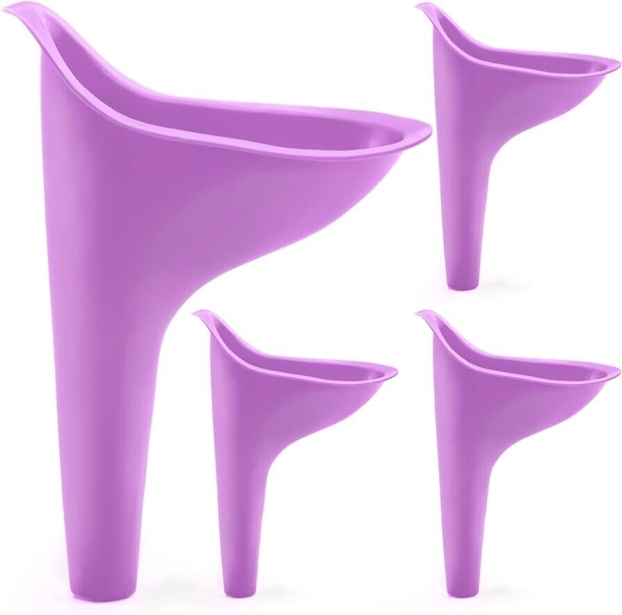 4 Pack Female Standing Urinatation Device for Emergencies and Camping