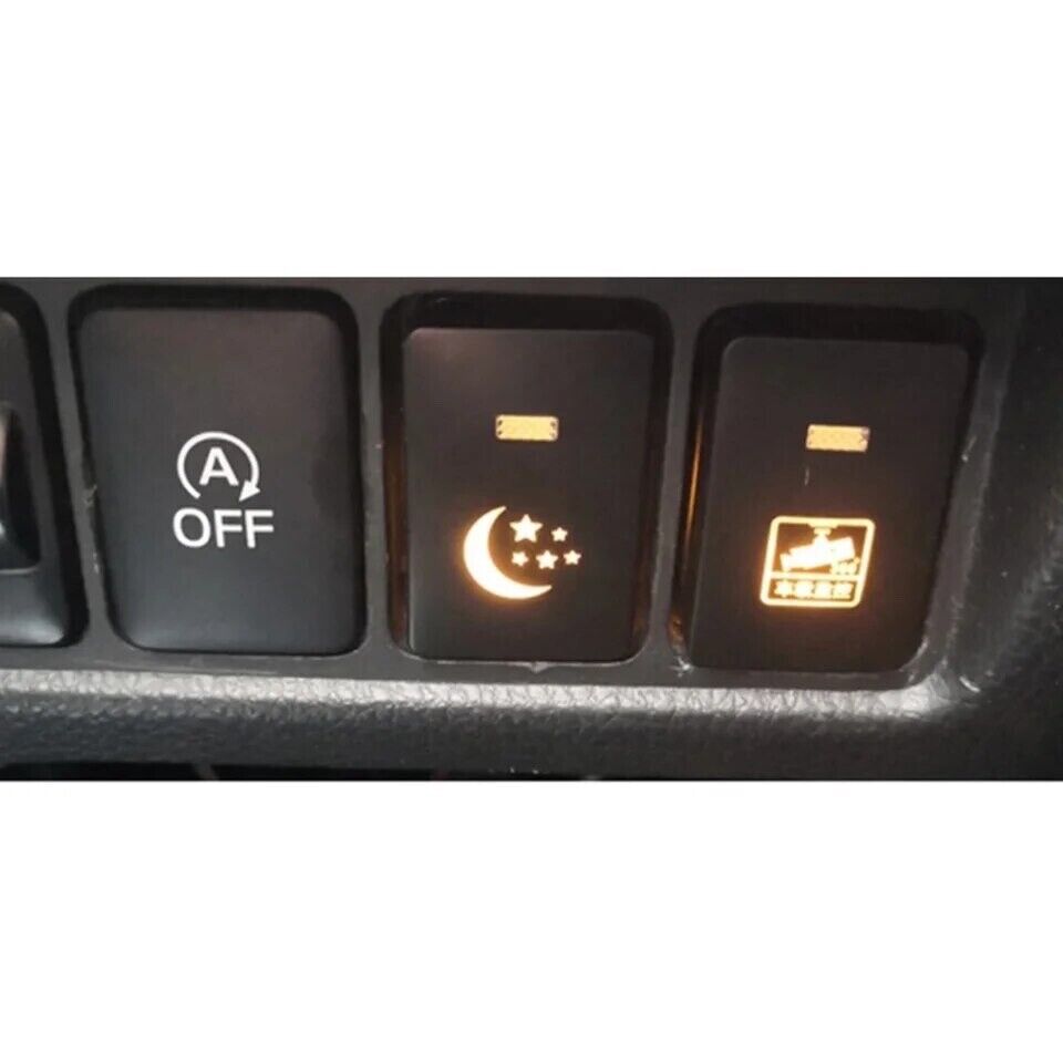 LED Light Bar Backlit Push Button Switch with Connector Wire Backlit On/Off