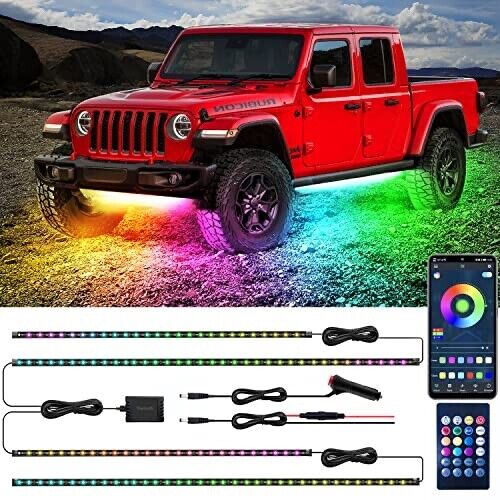 Car/Truck Bluetooth Underglow LED LIGHT Kit, 5 Modes App and Remote Control