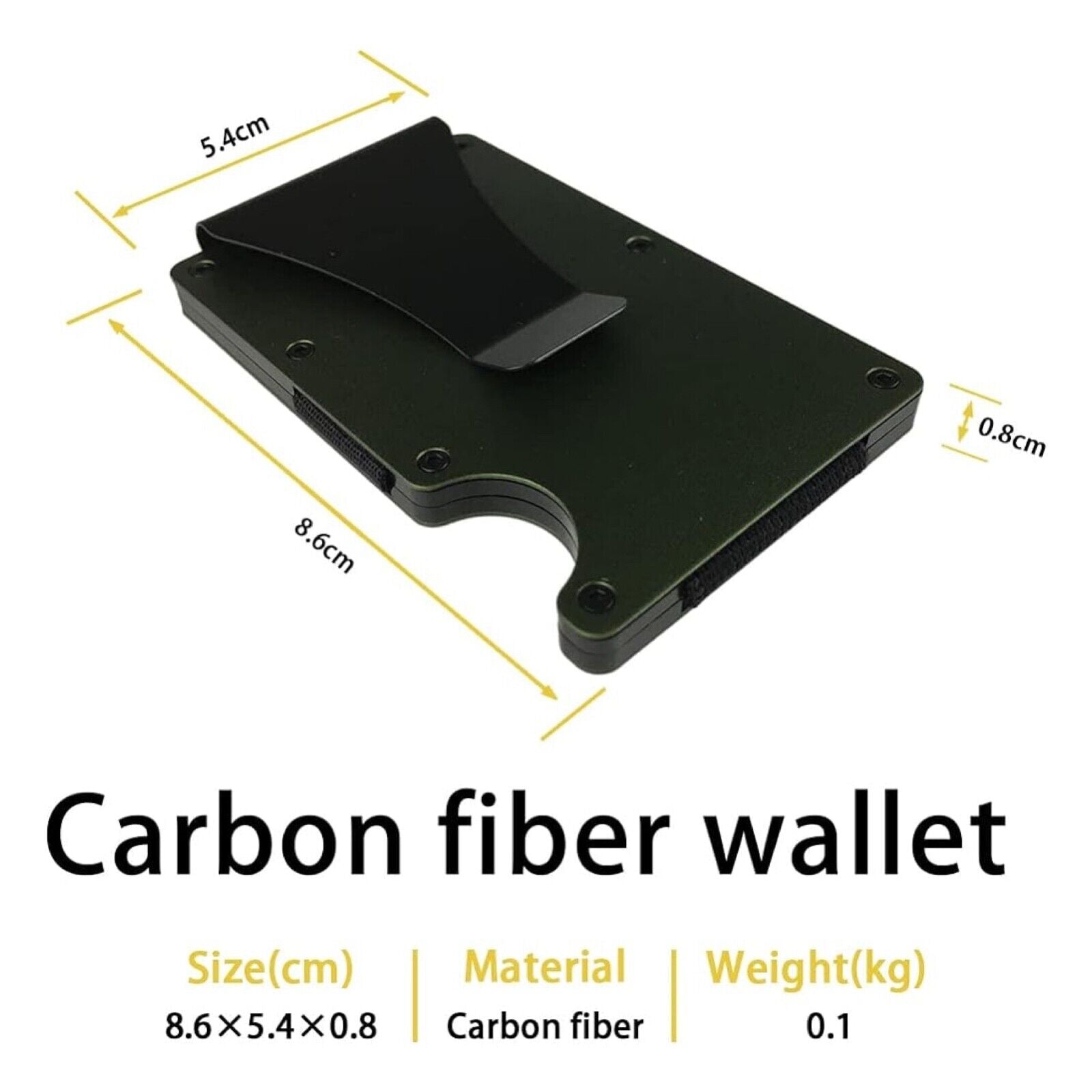 Minimalist Wallet for Men, Metal Money Clip Wallet