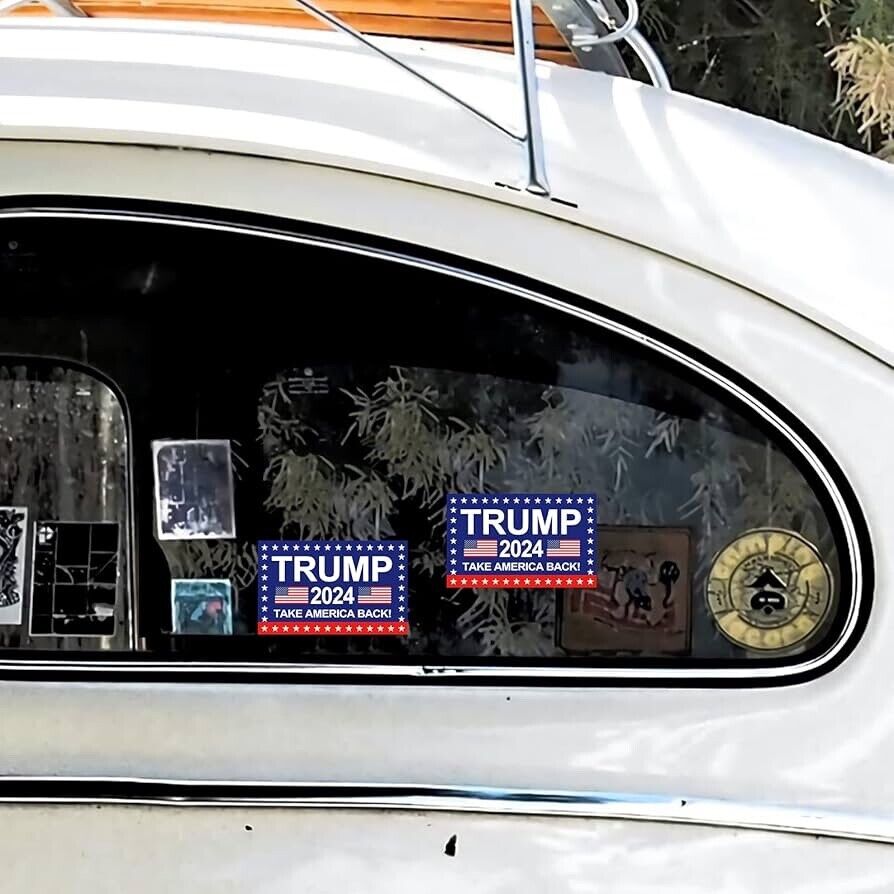 Trump 2024 Sticker, 10Pcs for Car, Motorcycles, Helmets, Laptop, Window, 2x3 in