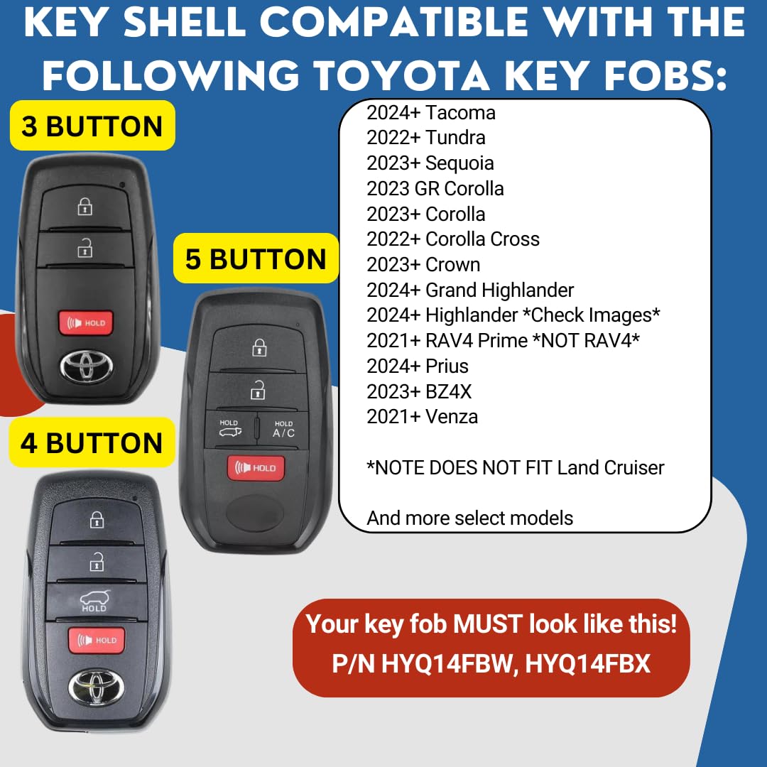 Key Fob Cover Upgrade 2023 GR Corolla, 2023+ Corolla, 2022+ Corolla Cross