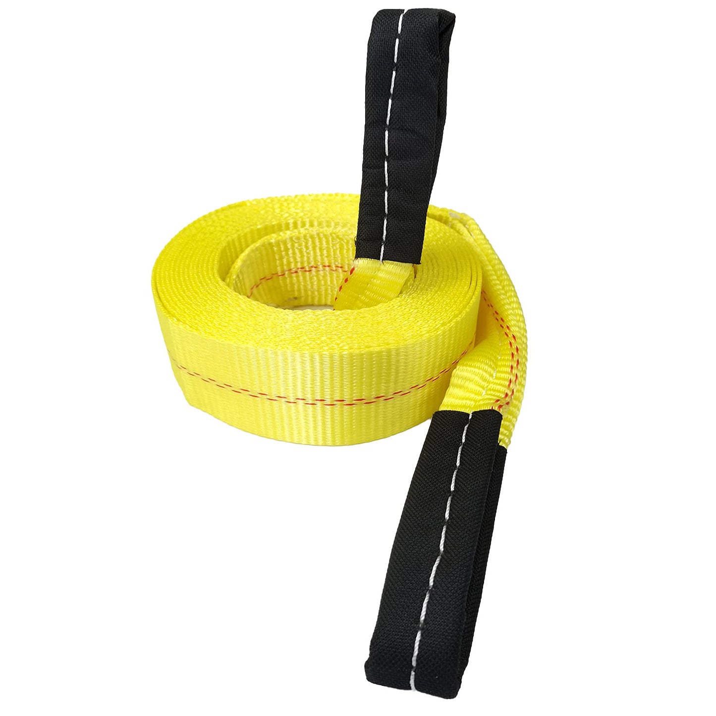 Tow Strap 20ft or 30ft, 2 inch Recovery Rope 10,000 lbs Load Capacity