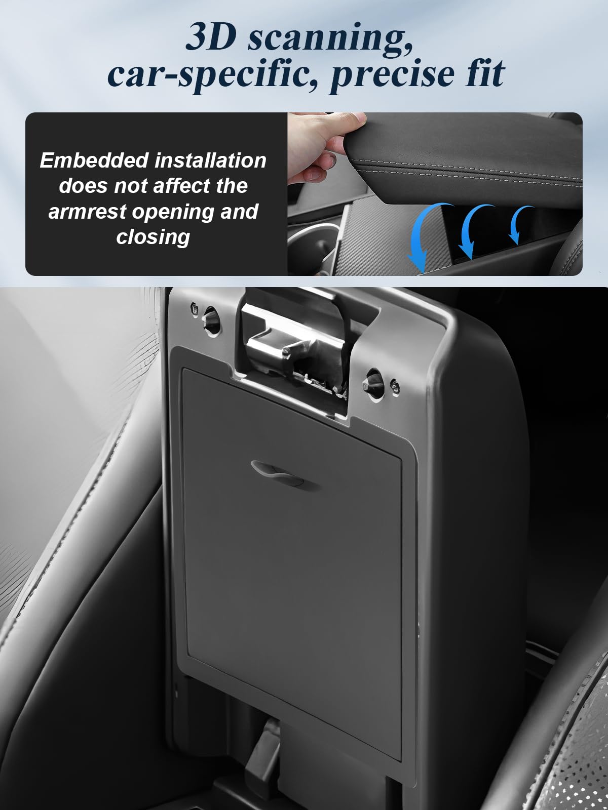 2024 Toyota Tacoma Hidden Console Secret Compartment Insert Tray