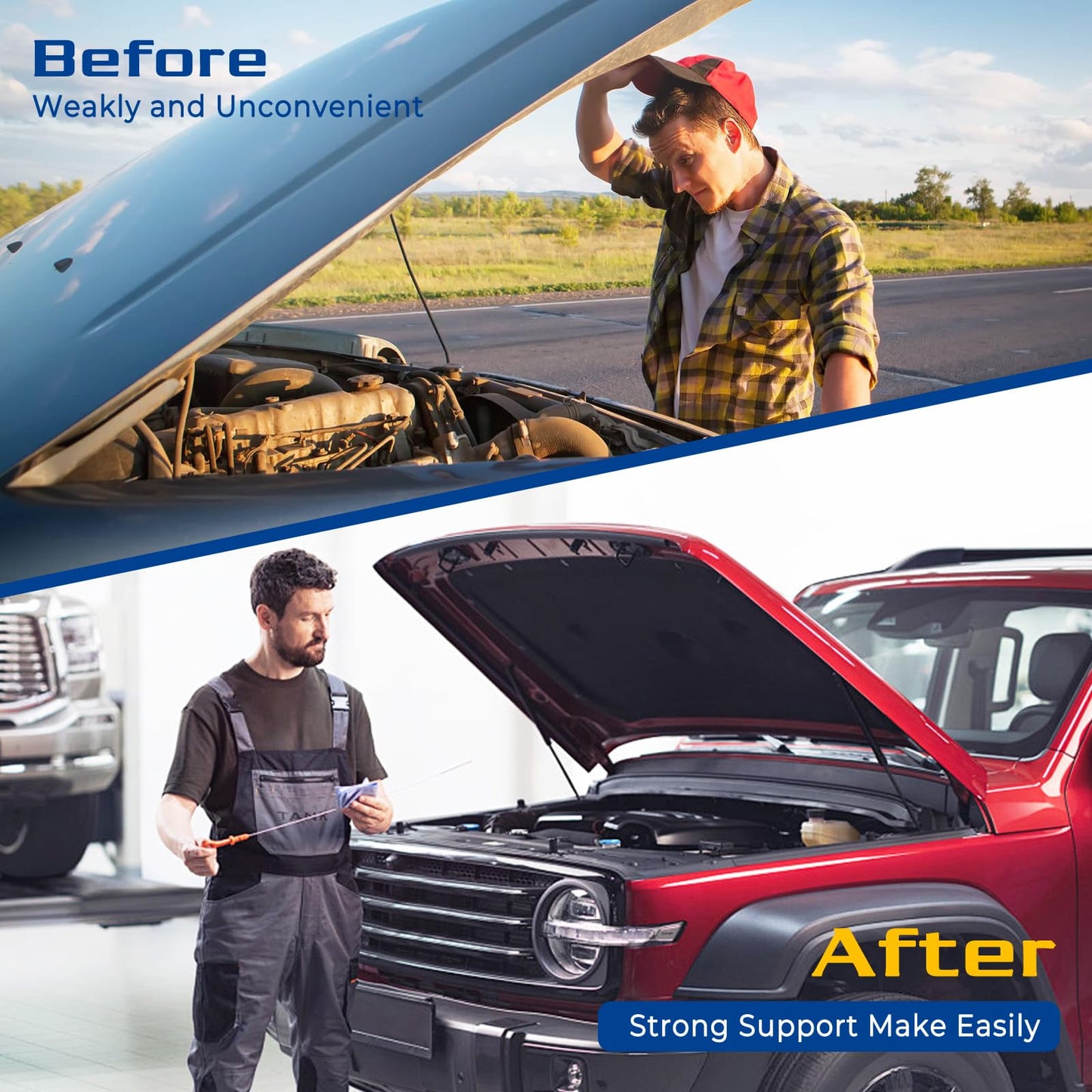 Hood Struts for Toyota Tacoma 2005-2023, Lift Support Fits Toyota Tacoma Engine Hood, 2 Pcs