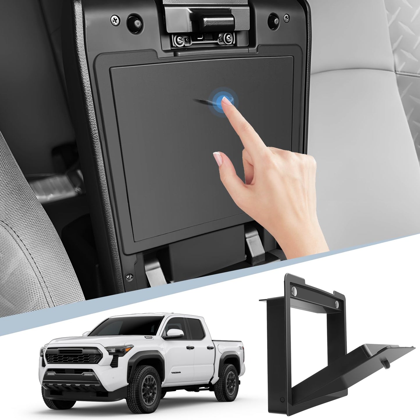 2024 Toyota Tacoma Hidden Console Secret Compartment Insert Tray
