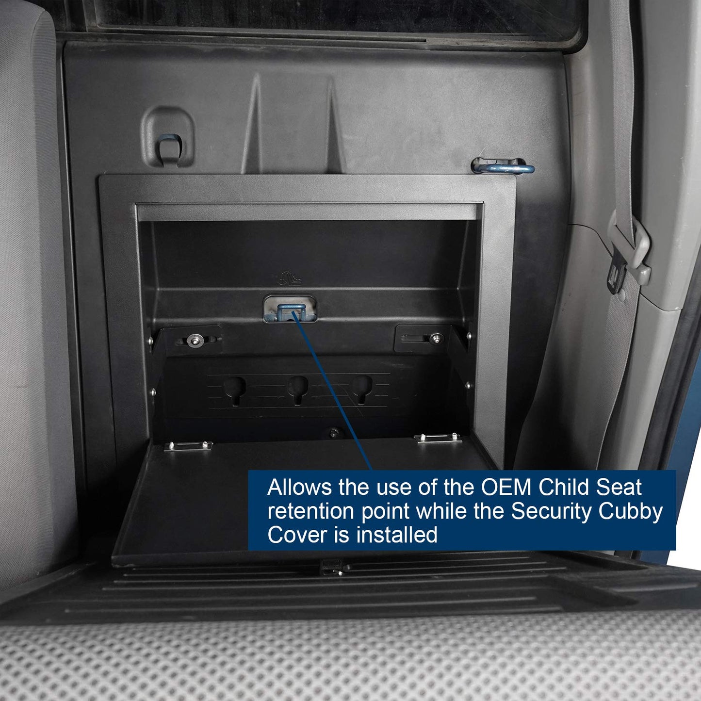 Rear Seat Cubby Cover Lock Lid for Toyota Tacoma 2005-2015