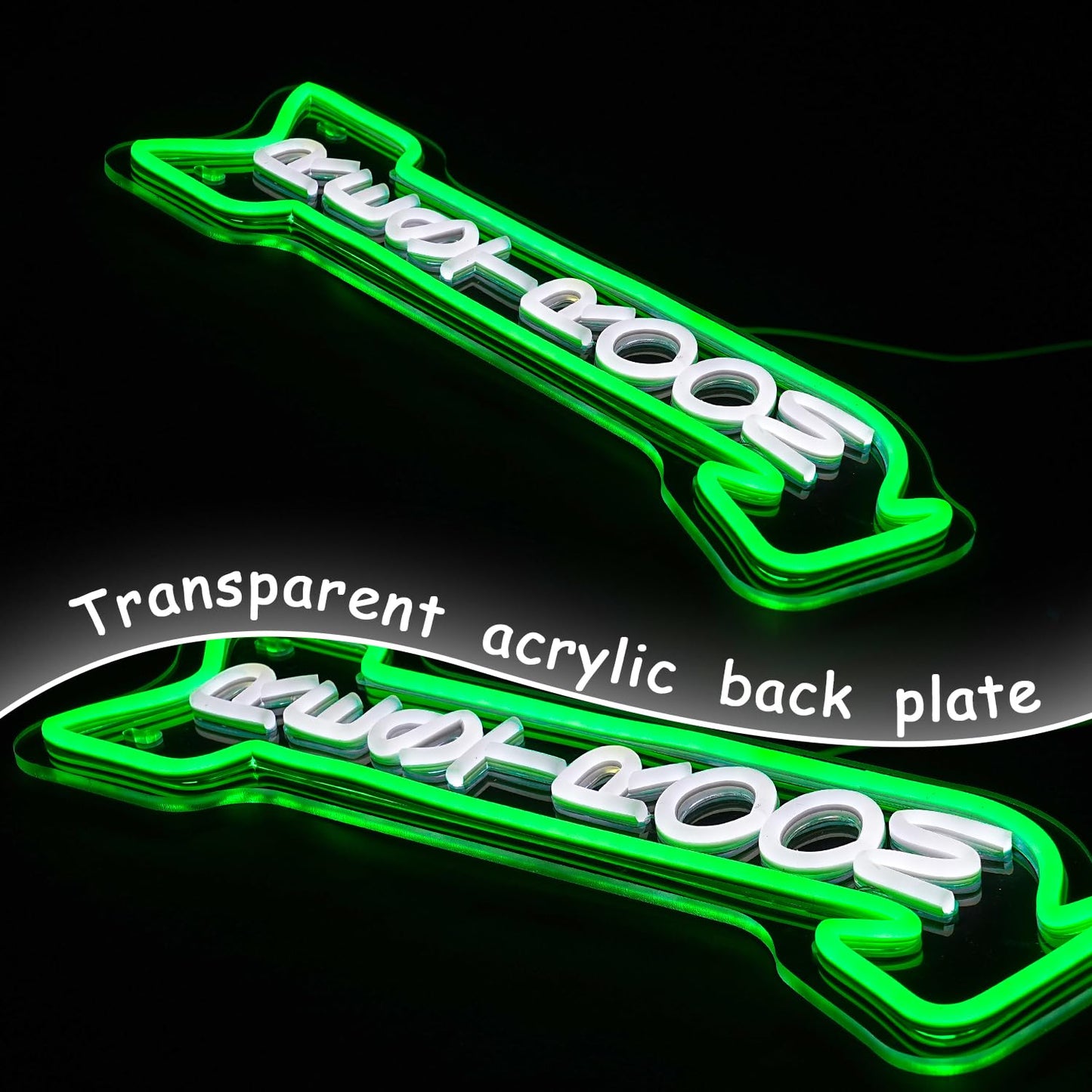 Restroom Arrow Left/ Right Neon LED Sign, Dimming, USB (16.9” x 6.3” inch)