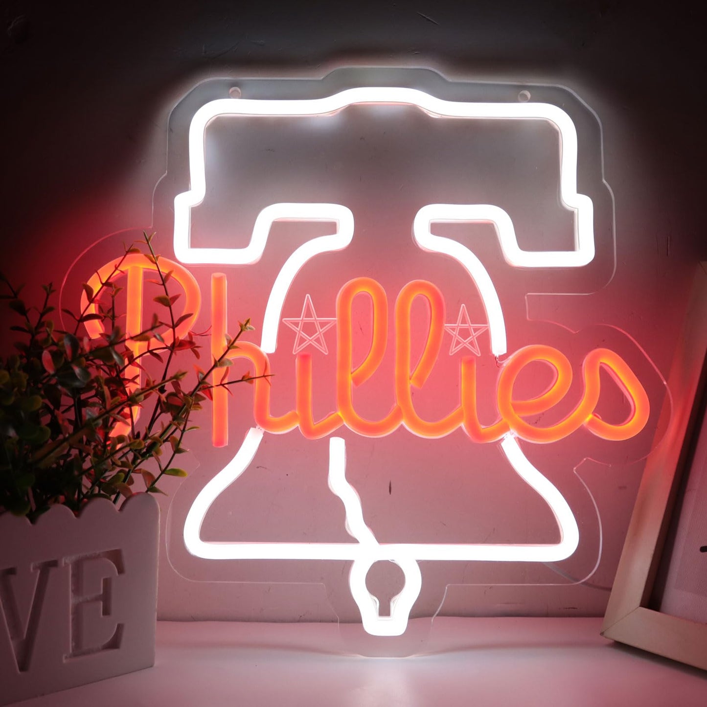 Phillies Baseball Neon Sign LED For Room, Bar , Garage , Man-cave 12.6” x 12.2” inch