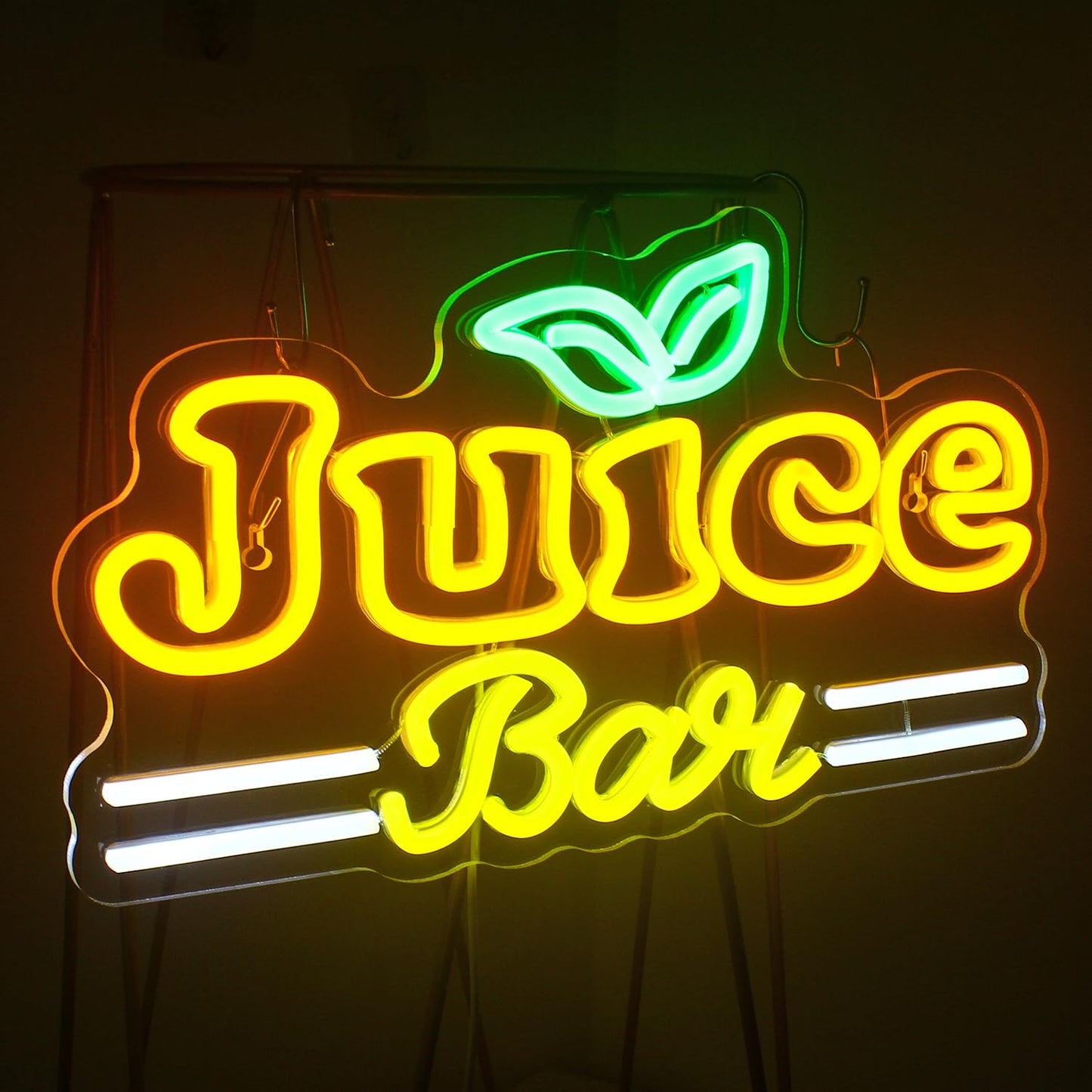 Juice Box Bar Neon LED Sign, USB, Dimmable, (15x8.7 inches)