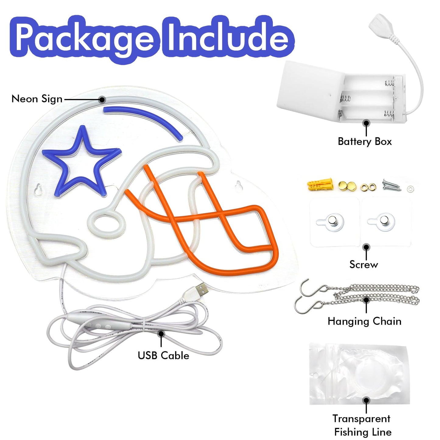 Cowboys Football Helmet Neon Sign for Mancave, Bar, Room 13.8” x 10.8”