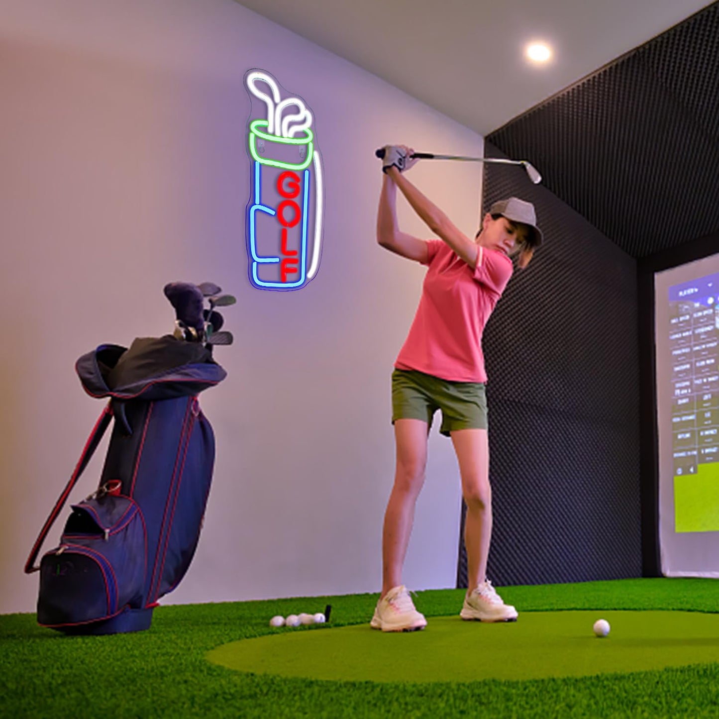 Golf Neon LED Sign for Bar, Golf Club 16.5'' x 6.7'' inch