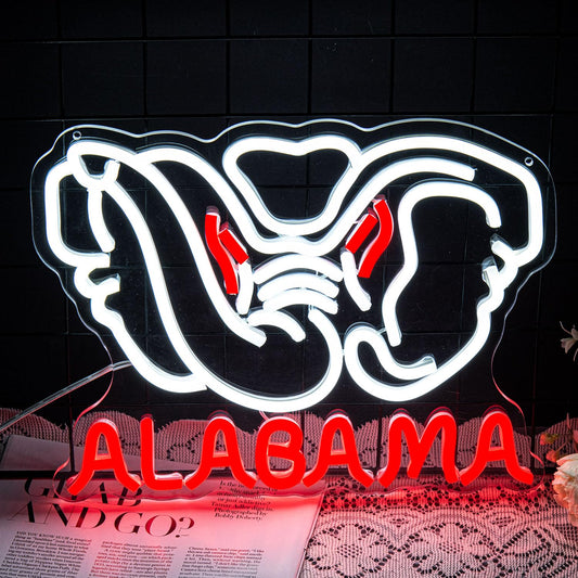 College Football  Alabama Neon LED Sign 12.8'' x 9.84'' inches