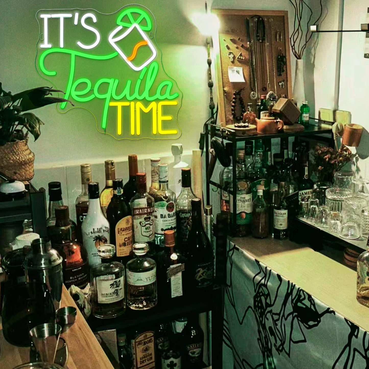 It's Tequila Time Neon Sign LED 12.8'' x 19.98'' inch