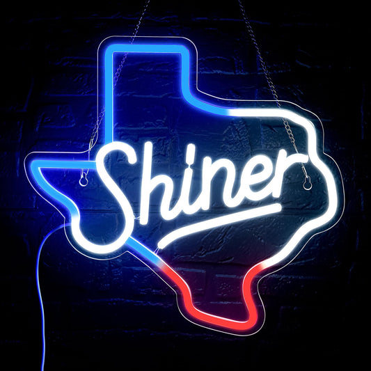 Beer Neon Sign Shinr LED For Room, Bar, Garage ,Man-cave 12.7” x 13.58” inch