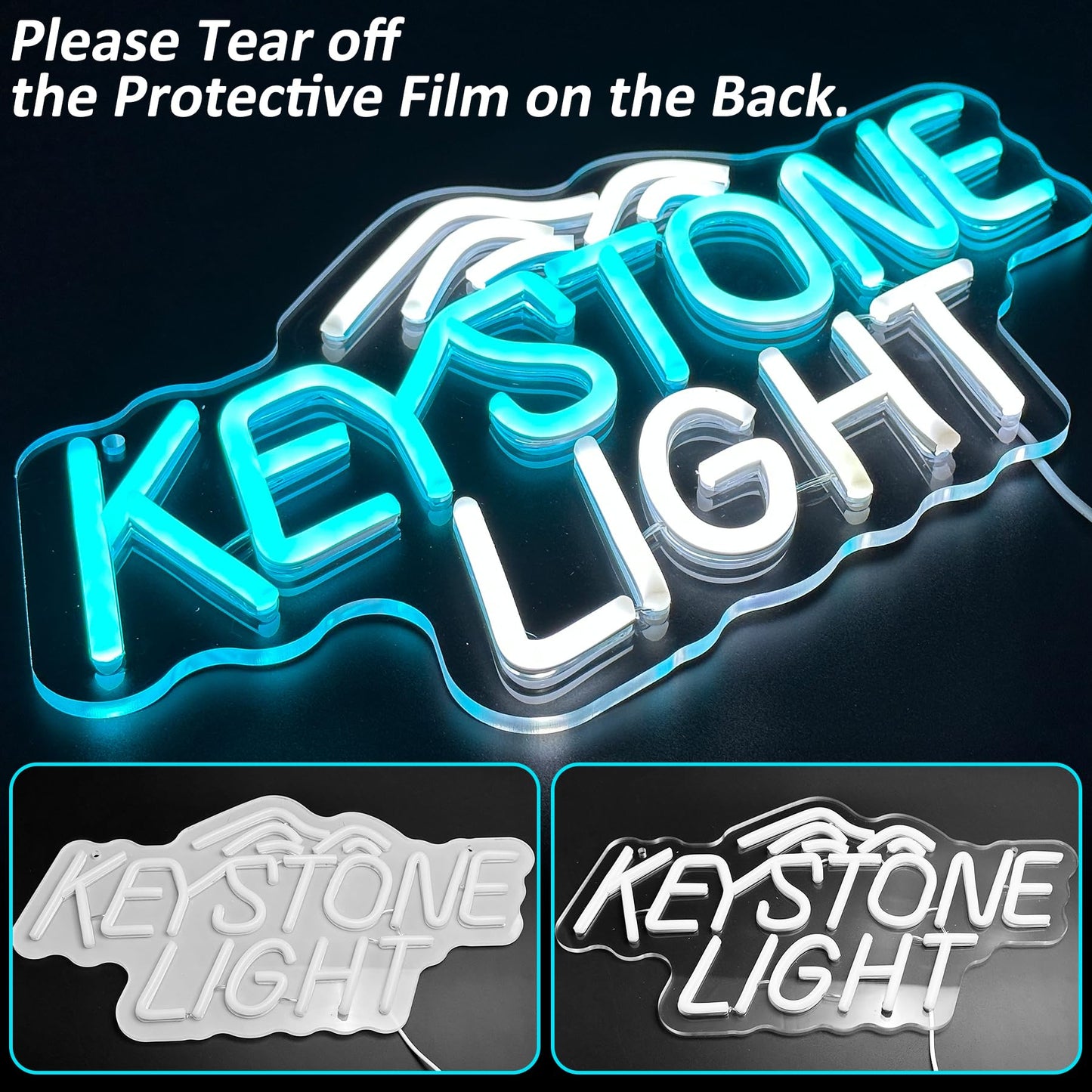 Neon Bar Sign BL LED For Bar, Garage , Man-cave 8.27” x 15.75” inch
