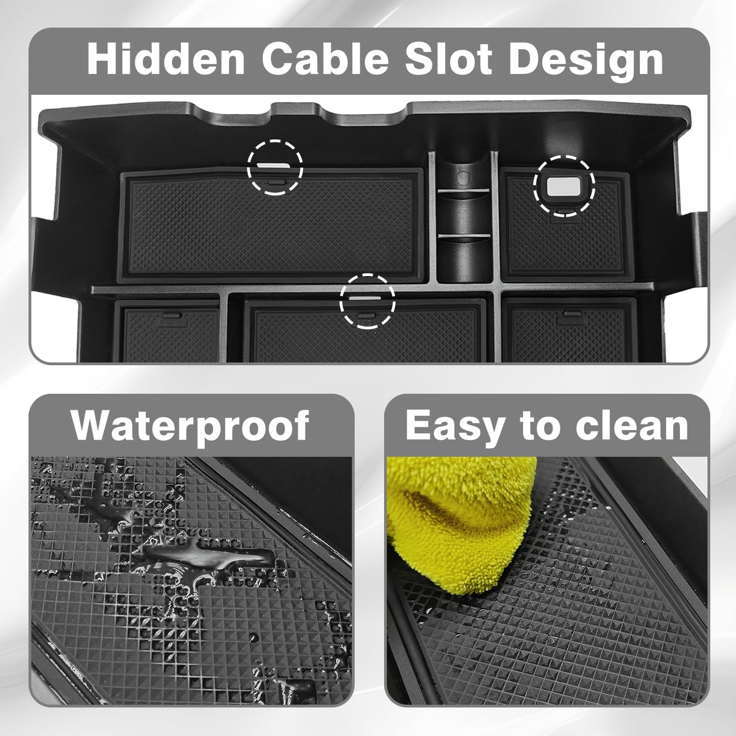 Center Console Organizer for 2023 2024 Ford F250 F350 F450 Super Duty