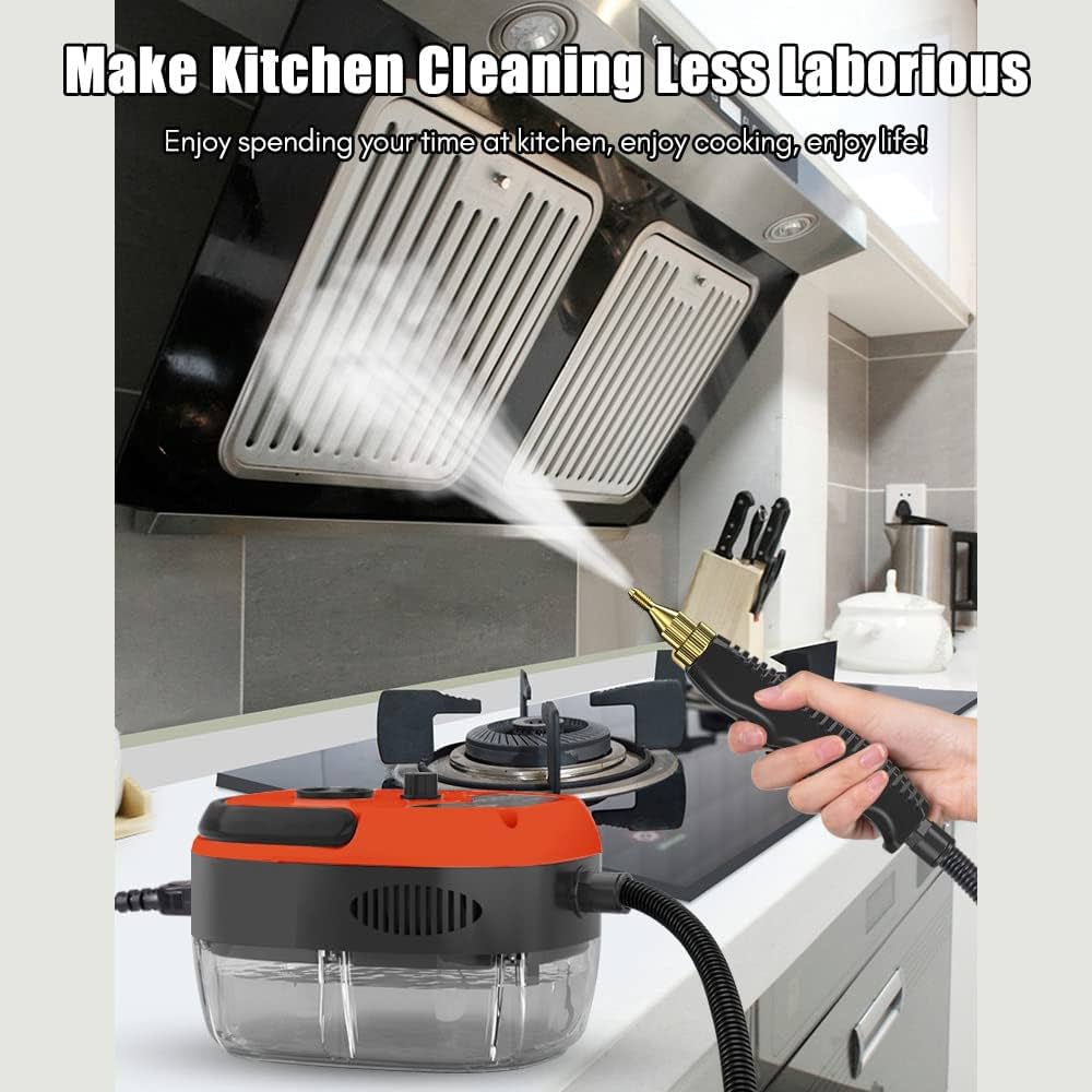 Handheld Pressurized Steam Cleaner,2500W High Temp Portable