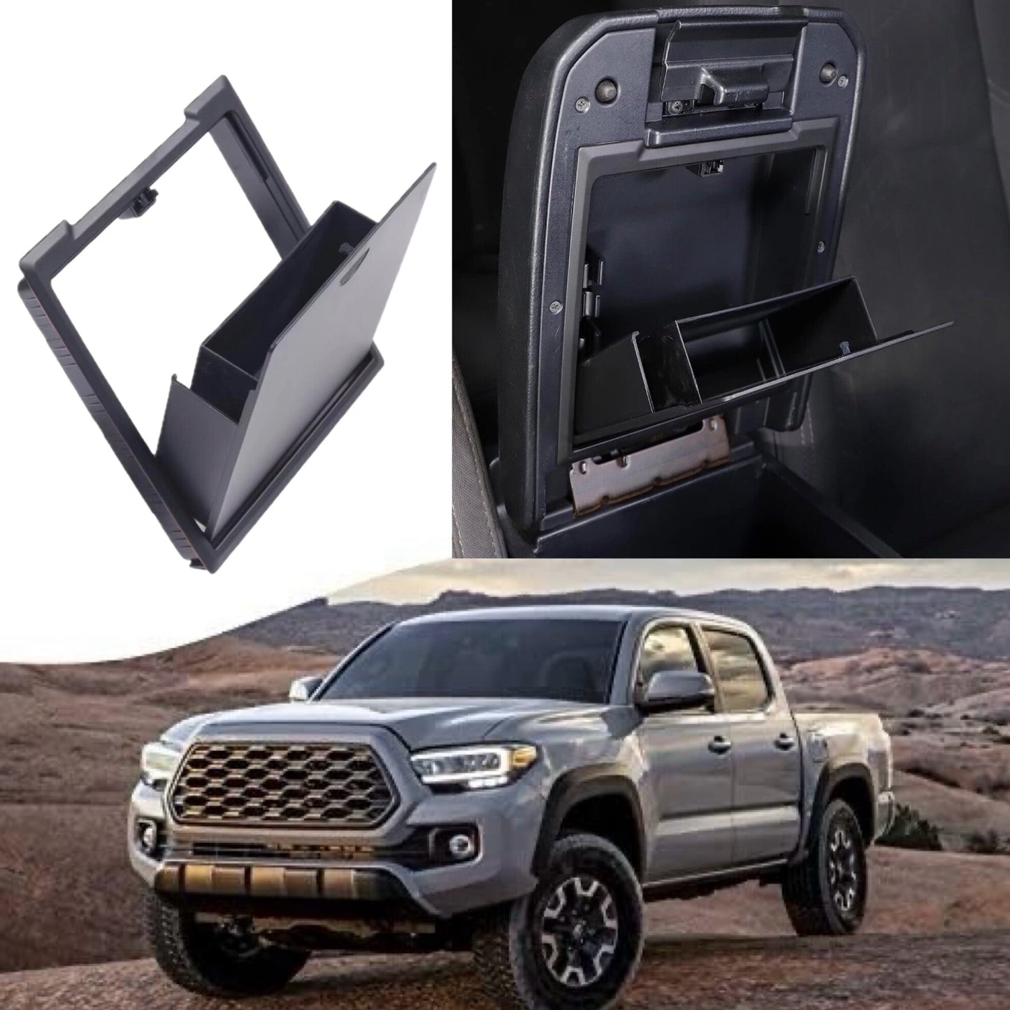 Secret Compartment Console Storage for Toyota Tacoma 2016-2023 (3rd Gen)