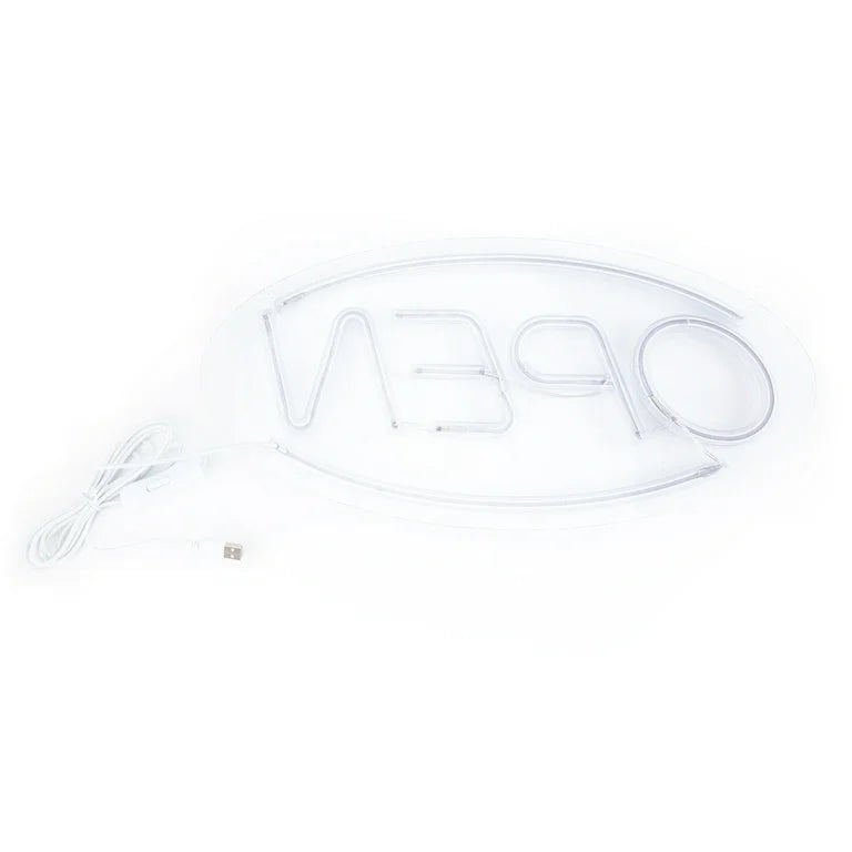 Neon LED Open Sign, 17.7 in x 8.7 in