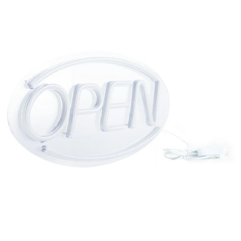 Neon LED Open Sign, 17.7 in x 8.7 in