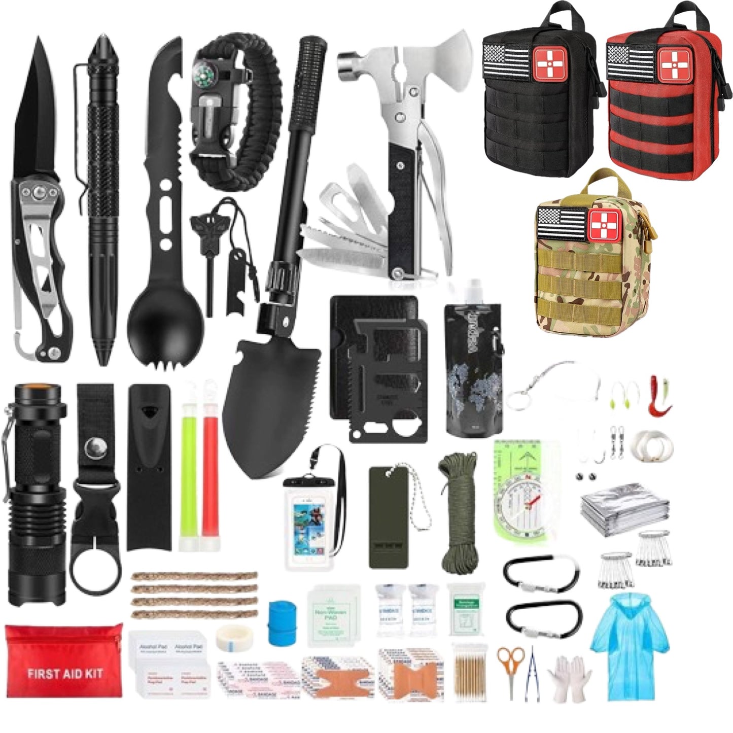 235Pcs IFAK Molle SystemEmergency Survival Kit, First Aid Kit