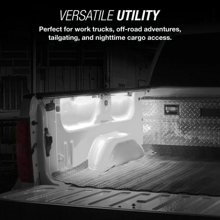Truck Bed LED Lighting Kit - Bright White, IP65, 3M Adhesive, 8 Lights, Universal