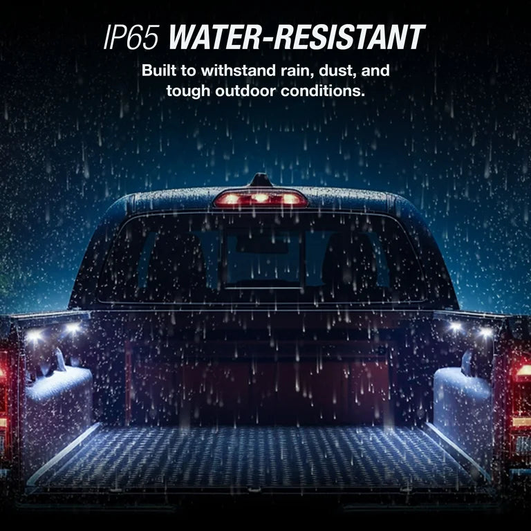 Truck Bed LED Lighting Kit - Bright White, IP65, 3M Adhesive, 8 Lights, Universal