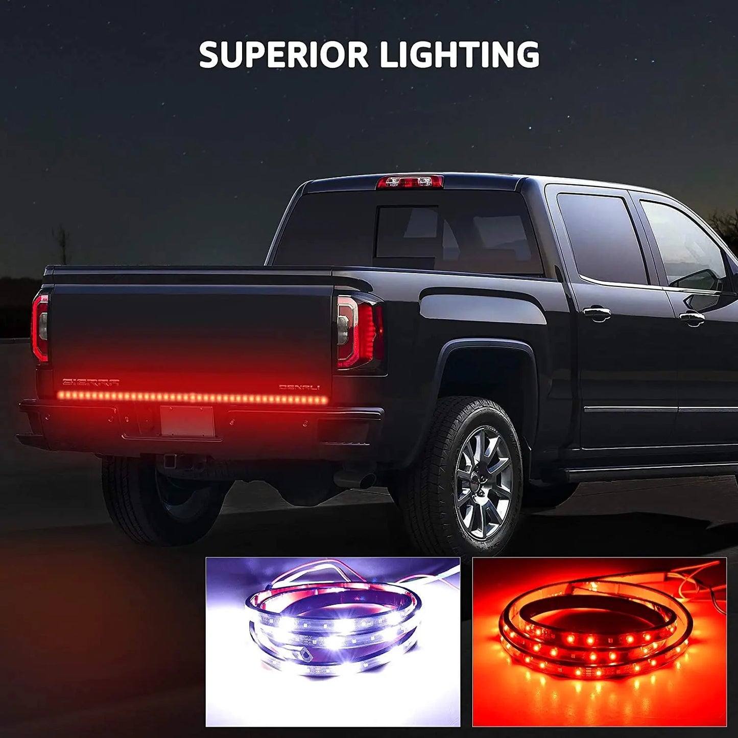 60" Truck Tailgate LED Brake Light Bar Strip