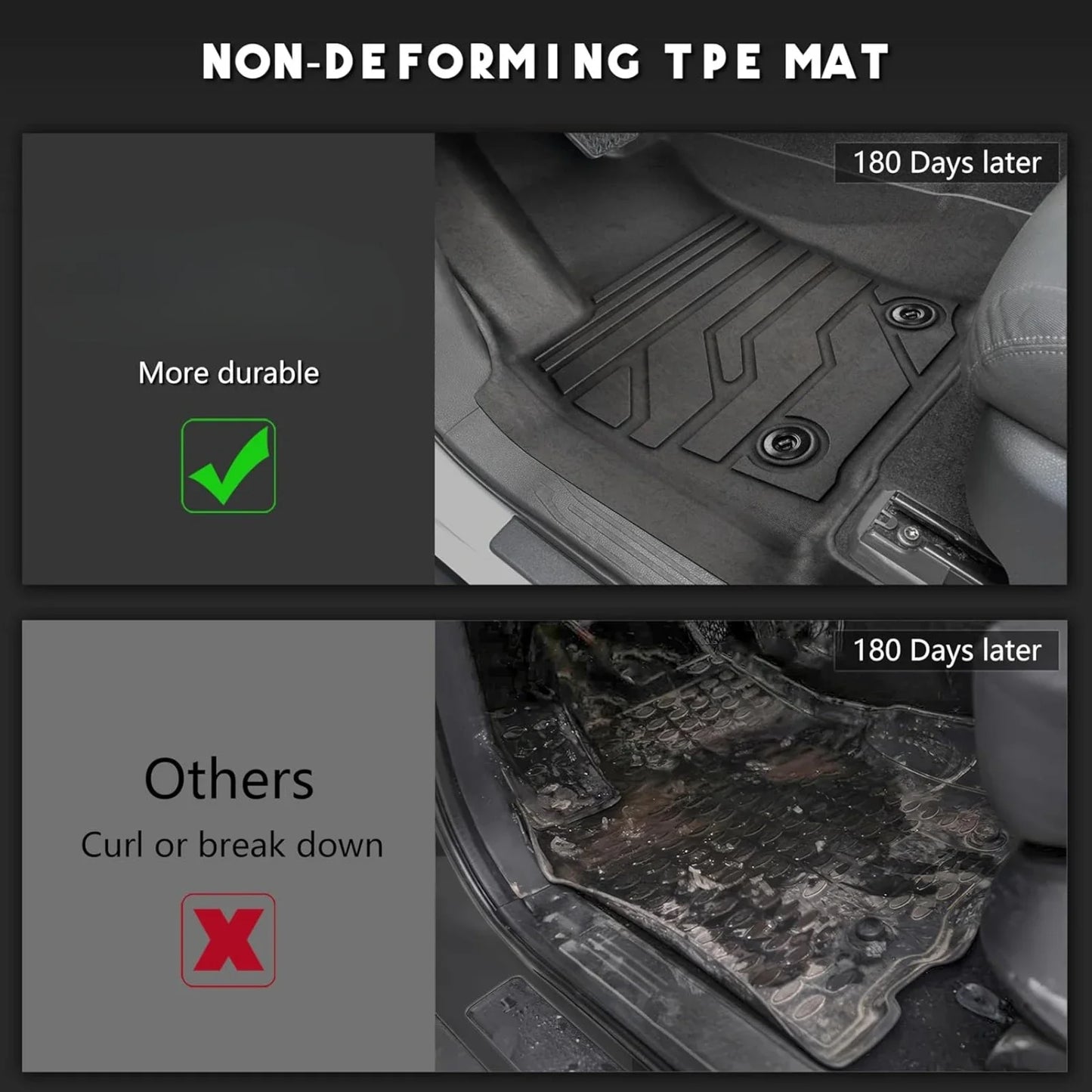 Floor Mats for Toyota Tacoma 2024-2025 Double Cab Floor Mats