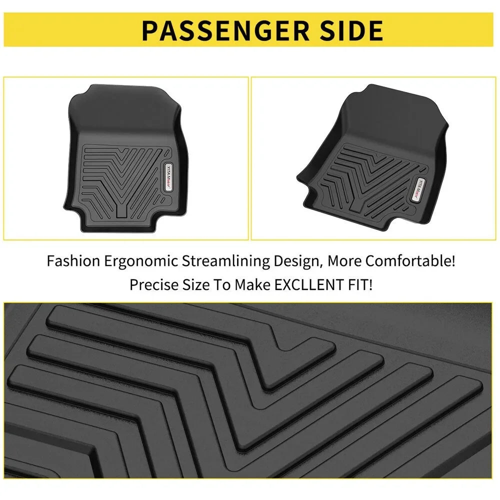 Front + Rear Floor Mats for 2019-2023 Toyota RAV4 All Season TPE Floor Liner