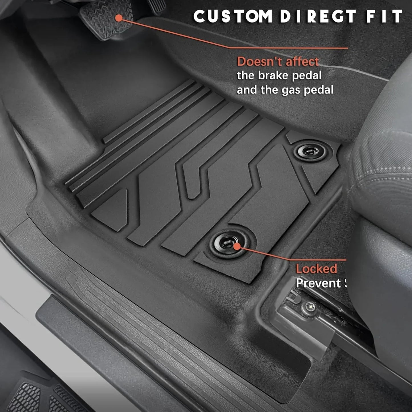 Floor Mats for Toyota Tacoma 2024-2025 Double Cab Floor Mats