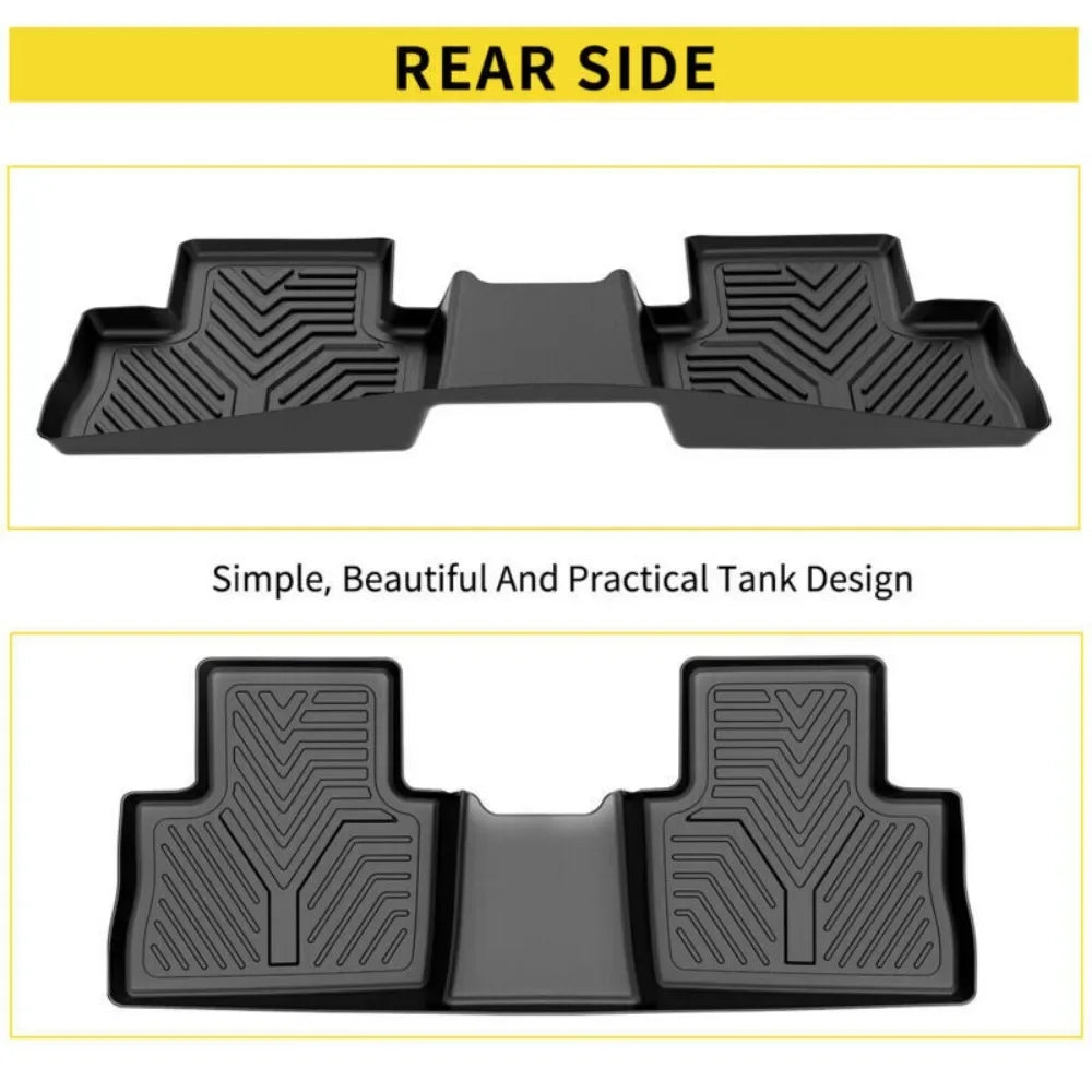Front + Rear Floor Mats for 2019-2023 Toyota RAV4 All Season TPE Floor Liner