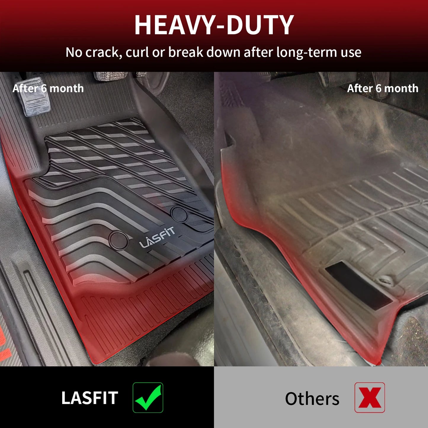TPE All Weather Floor Mats for 2015-2022 Chevy Colorado & GMC Canyon Crew Cab