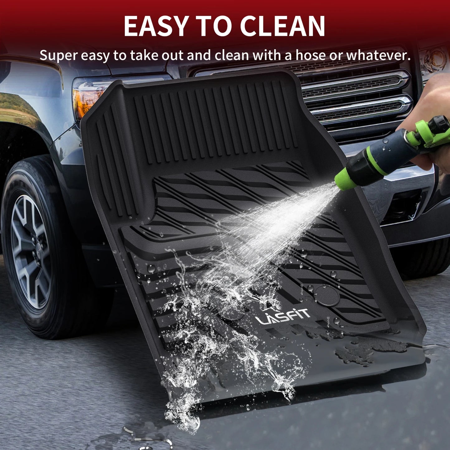 TPE All Weather Floor Mats for 2015-2022 Chevy Colorado & GMC Canyon Crew Cab